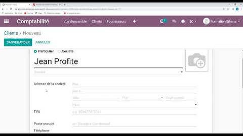 Odoo - Comptabilité ATCE05 Gestion des clients (OK pour version 2022)