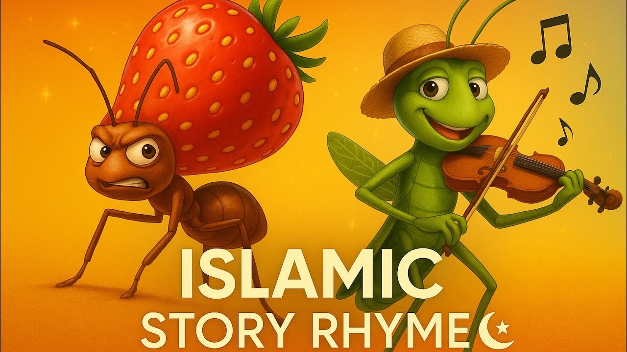 Ants & the Grasshopper Story Rhyme | Working Hard Wins | Islamic Rhymes with Moral Lesson