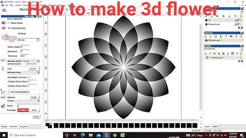 How to make artcam 3d flower | artcam tutorial | cnc