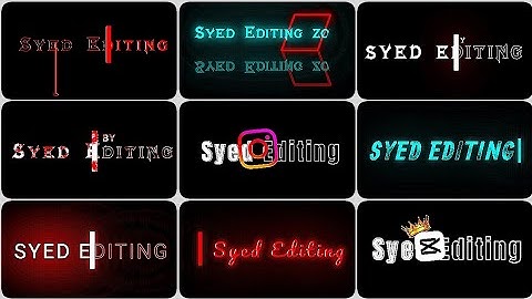 Top 10+✅ Unique Watermark Designs Like Ae In Alight Motion [+Presets]