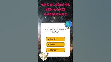 Can You Answer These 6 Fun Quiz Questions? 🧠✨ | Kids Quiz Challenge! #brainboost #smartkids