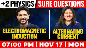 Plus Two Physics | Electromagnetic Induction | Alternating Current | Sure Questions | Exam Winner