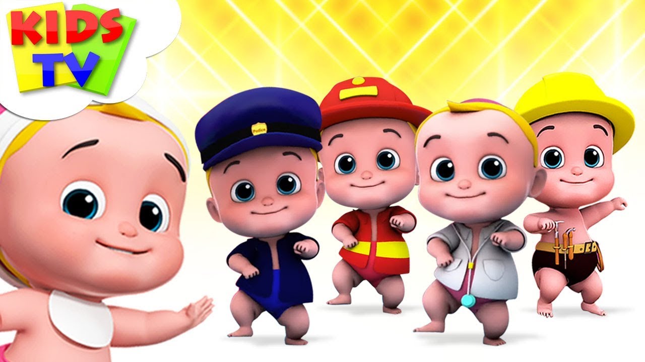 Five Little Babies Nursery Rhymes For Children Junior Squad Cartoon Kids Tv Youtube