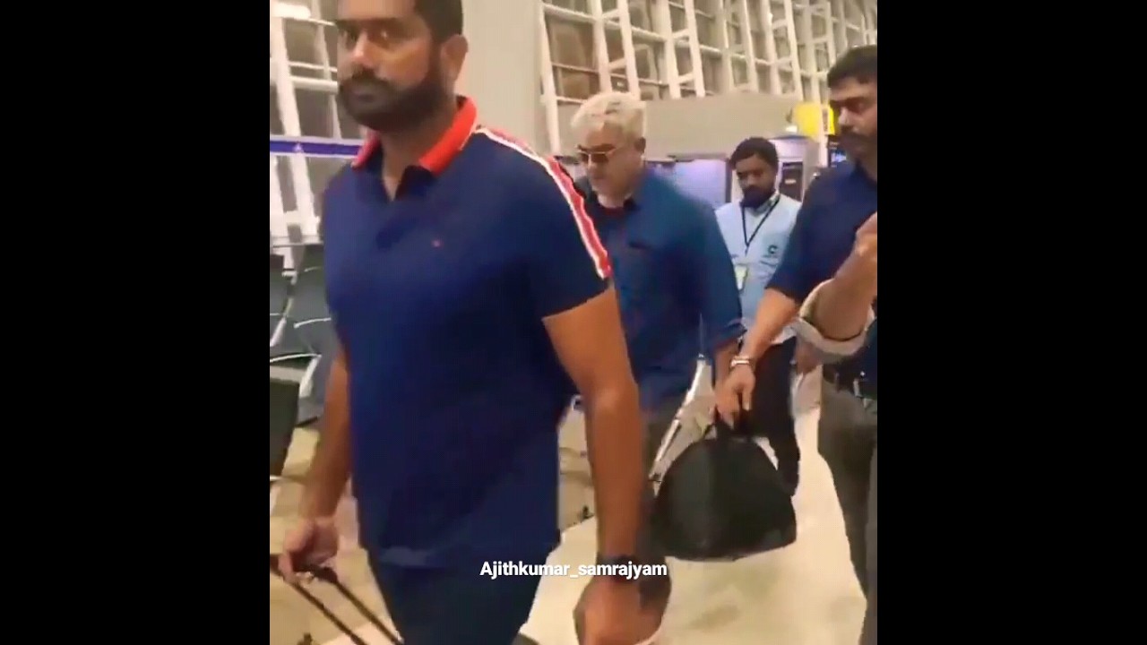 Recent video AjithKumar sir At Chennai airport 😍🤍🔥 