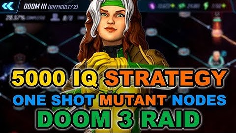 ONE SHOT Mutant Nodes Easily | Raid Doom 3+ | 5000 IQ Full Break Down | Marvel STRIKE Force | MSF