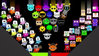 SPRUNKI vs NUMBERBLOCKS vs ALPHABLOCKS Marble Race In Algodoo — Who Will Win? Net Worth