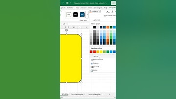 #Excel Rounded Corners Trick #exceltips #howto #teachexcel  #excelcourse