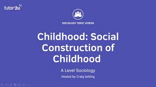 The best 20+ childhood as a social construction