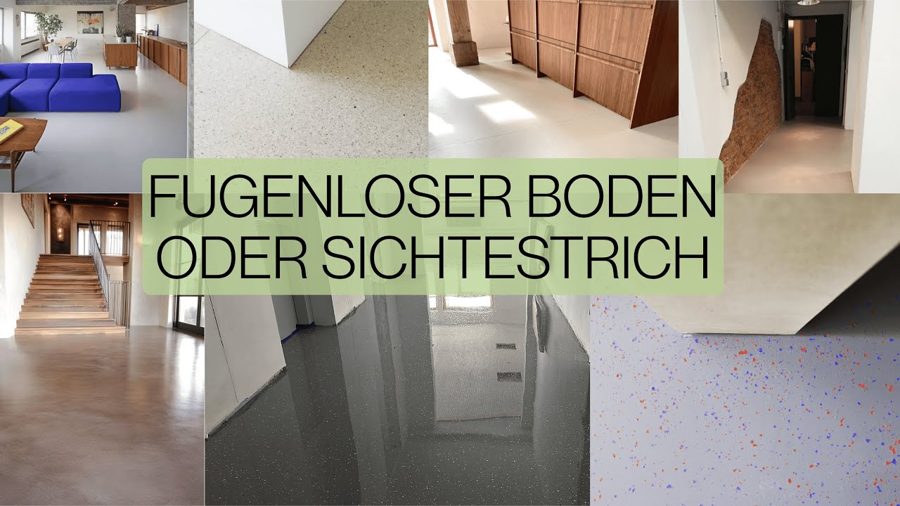 Sichtestrich oder fugenloser Boden für den Hausbau erfolgreicher Frauen. Baubericht vom Architekten.