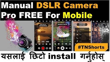 Manual Camera DSLR Camera Professional FREE For Mobile HURRY UP #Shorts #tnshorts | Best Camera Apps