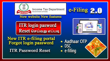 How to reset income tax login password online, ITR forgot password online, ITR password reset tamil