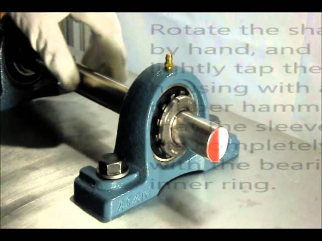 Installation of ASAHI Insert Bearing Unit with an Adapter - Asahi Seiko  Co., Ltd. - YouTube