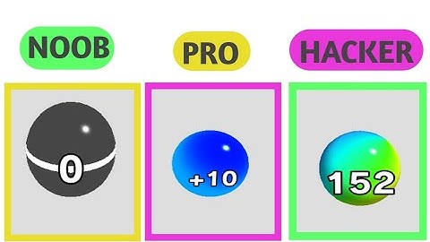 NOOB VS PRO VS HACKER||Calculate Ball