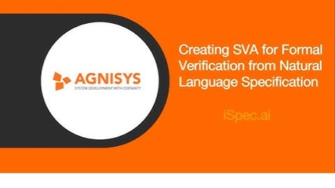 Creating SVA for Formal Verification from Natural Language Specification: iSpec.ai