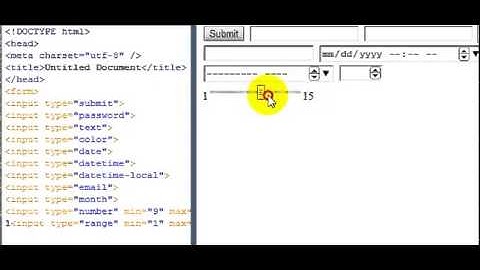 دورة HTML5 شرح HTML5 دروس HTML5   الدرس 10   new input types for forms  كيف اصمم موقع ؟   YouTube