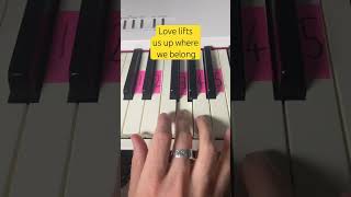 Love lifts us up where we belong by Joe Cocker on piano