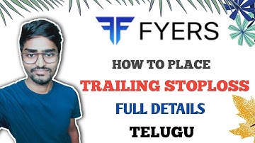 How to put Trailing Stoploss in Fyers Telugu || Fyers trading platform Telugu || ADTRADEMINDS🤖