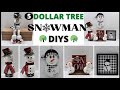 Dollar Tree Christmas Diys/Snowman Decor Diys/Channel Update