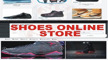 Basketball Shoes Online Store in PHP MySQL // Free Download Source Code