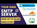 Build your own smtp server using aapanel contabo vps and cloudflare  send 36k emailsday