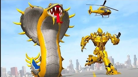 BiG Cobra Robot Transformation | Police Flying Car Robot Transform | LA LA Games