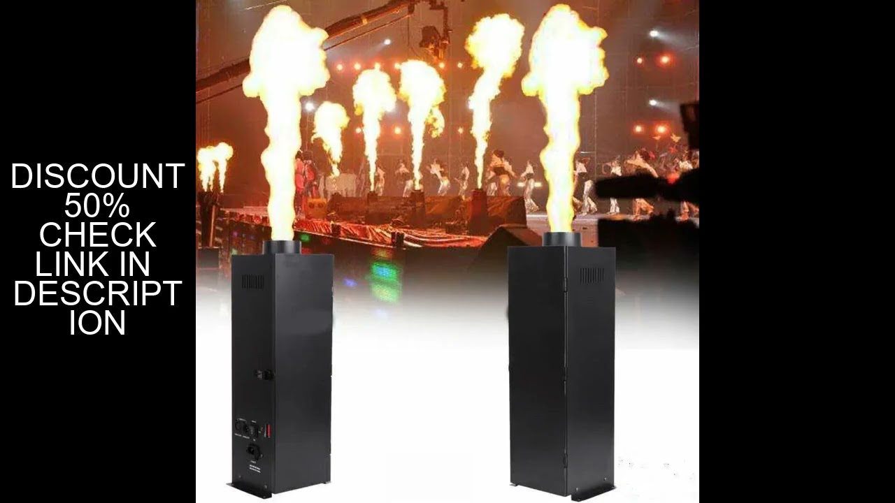 1/2Pack 200W DMX Fire Thrower Flame Effect Projector Machine Stage Show Xmas Party