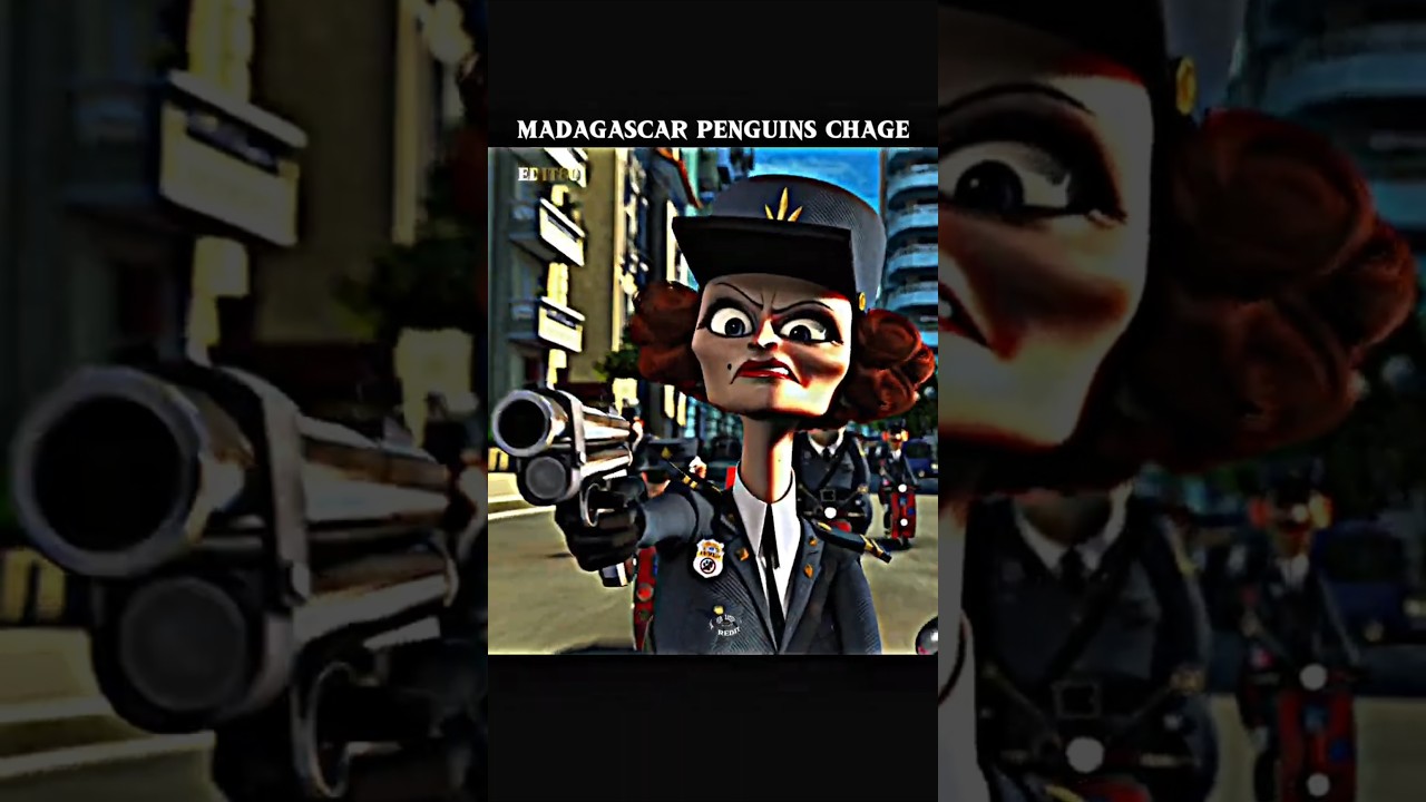 Madagascar Penguins Chase 😂💀 | Madagascar edit 