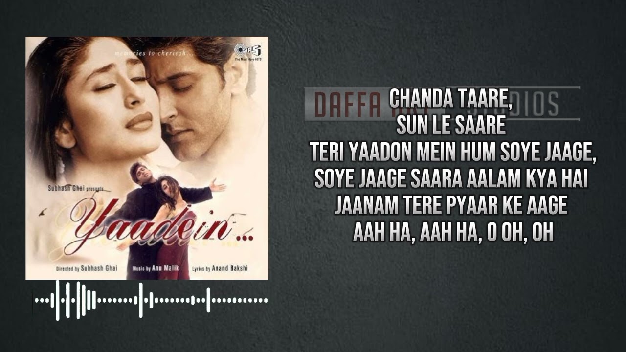 CHANDA TAARE | KARAOKE FOR MALE