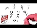 How to draw a stick figure school of youtube