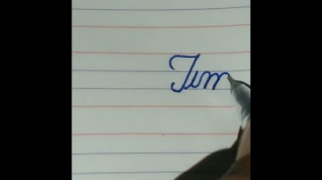 How to improve handwriting in cursive how to write Time in English #shorts