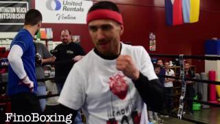 Lomachenko & Olegzander shadow boxing