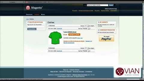 Videotutorial MAGENTO - Producto SIMPLE by VIAN