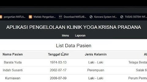 Source Code Aplikasi Pengelolaan Klinik PHP Mysql