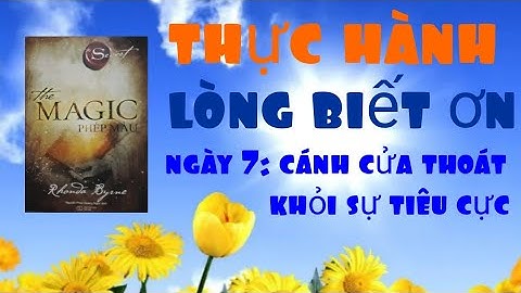 Thực hành lòng biết ơn ngày 7: Cánh Cửa Thoát Khỏi Sự Tiêu Cực.