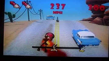 Looney Tunes: Back in Action PS2 Bonus 1/3 Fast and Furry-ious Mini-Game