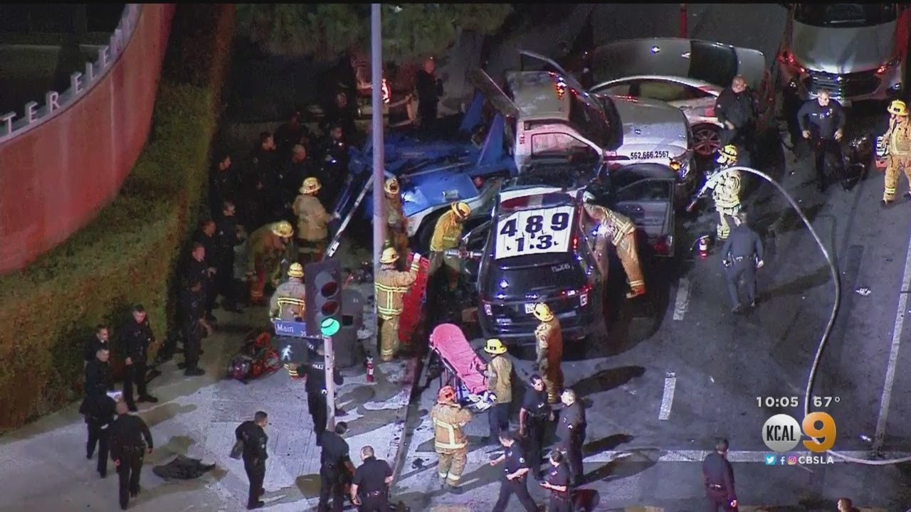 4 People Injured, 2 Critically, In South LA Crash Involving LAPD ...