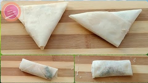 How to Fold and Wrap Samosas and Spring Rolls by Home Cook Diaries