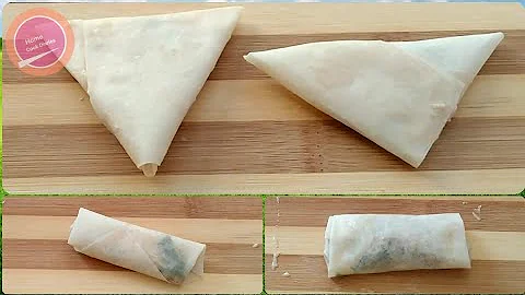 How to Fold and Wrap Samosas and Spring Rolls by Home Cook Diaries