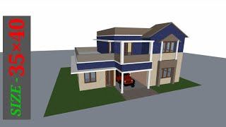 35×40 HOUSE DESIGN  #sapnokaghar