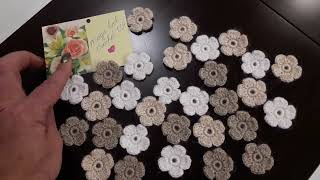 :     .  . . Small crochet flower #MagichookCrochet