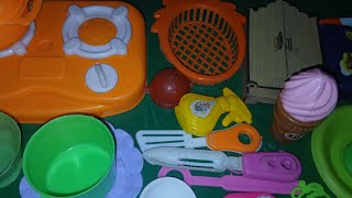 Satisfying with unboxing #colr full miniature barbie kitty kitchen set video #asmr colr full set 😍 💖
