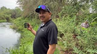 Compa kiko en la caminata mañanera con LENCHO 4x4 en las parcelas 