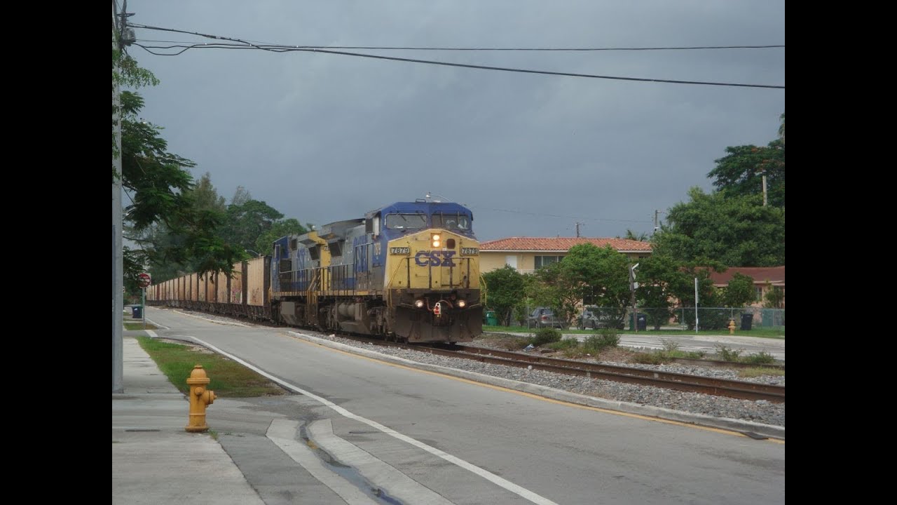 [HD] SRS: Special - CSX O721-17 through Coral Way Miami, FL 07.17.11 ...