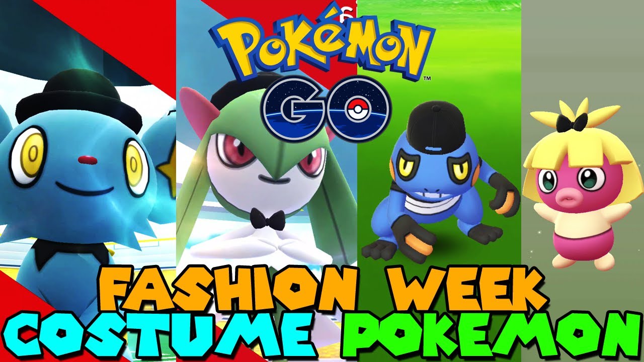 ALL NEW COSTUME POKEMON in Pokemon Go Fashion Week Event