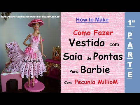 Crochê Barbie - Vestidos de Princesa Para Bonecas #2 