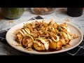 Takoyaki dengan homemade sos