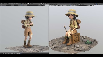 No sculpt - Stylized character modeling - Blender 4.4