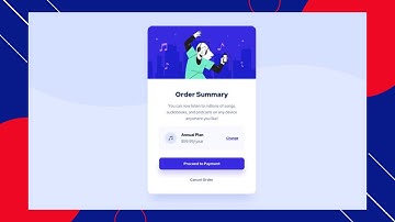 Order Summary Component | Challenge FrontEnd Mentor | Only Using CSS & HTML