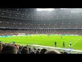Camp Nou cheering for Messi and Barcelona against Dortmund 27/11/2019