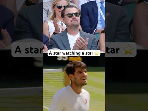 Even Oscar winners are impressed by #CarlosAlcaraz #Shorts #LeonardoDiCaprio #Tennis #Wimbledon